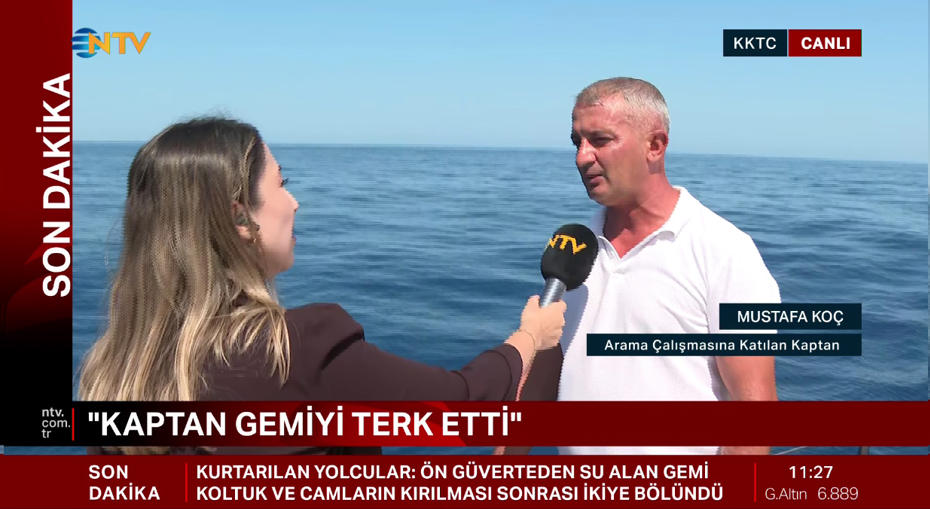Girne'deki Feribot Kazasında Kaptanın İtirafı: 'Kaptan ve İkinci Kaptan Benim Teknemdeydi'