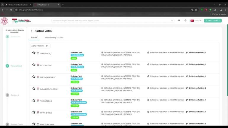 MHRS'de Yeni Dönem: Aynı günün atanması artık mümkün