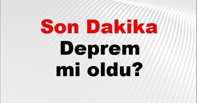 Balıkesir’de Deprem Mi Gerçekleşti? 10 Kasım 2025 Son Gelişmeler!