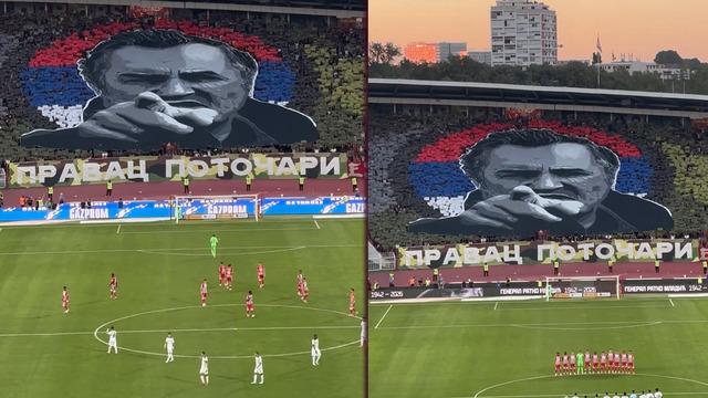 Dev derbide ‘Bosna Kasabı’ skandalı! Kızılyıldız cephesinden Ratko Mladiç için saygı duruşu